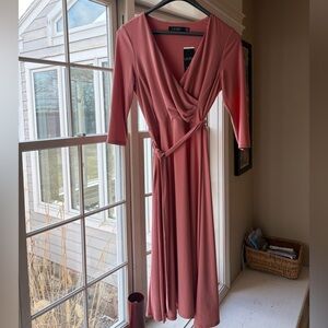 Ralph Lauren Dusty Rose Wrap Maxi Dress